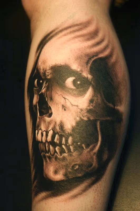 Evil Dead 2 Bruce Skull by Eddie Molina
