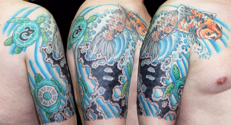 Koi and Turtles