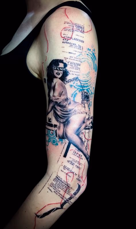 Pinup for a stripper