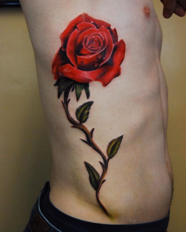 rose on ribs