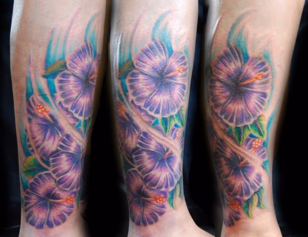 Hibiscus based flowers