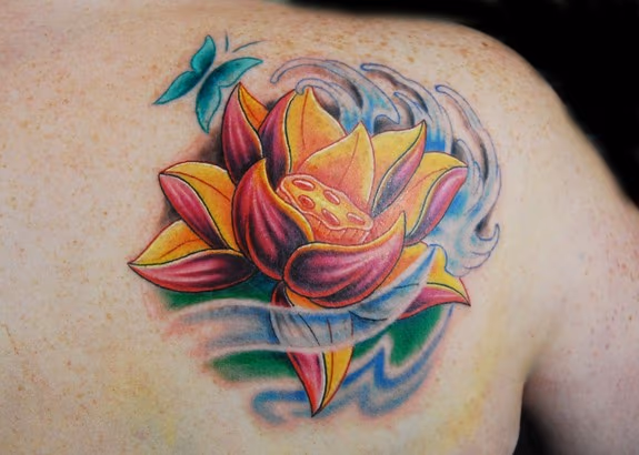 Lotus on right