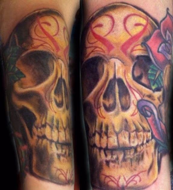 realistic sugar skull