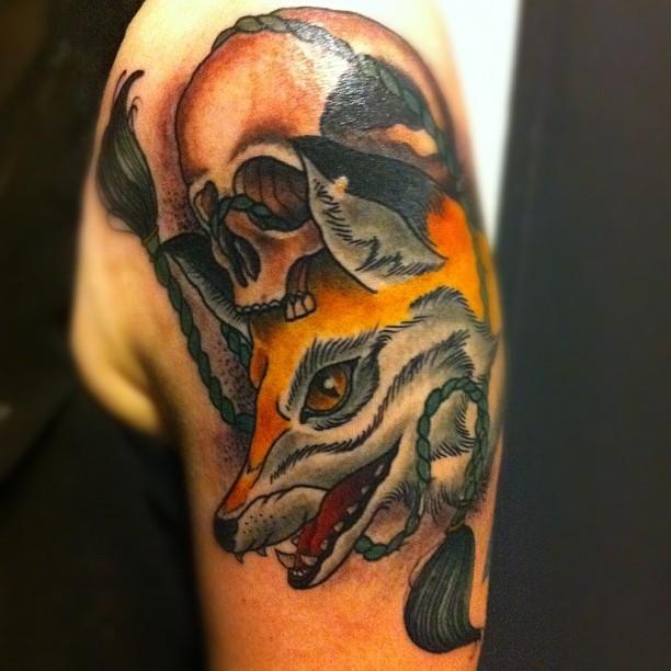 Fox and Skull