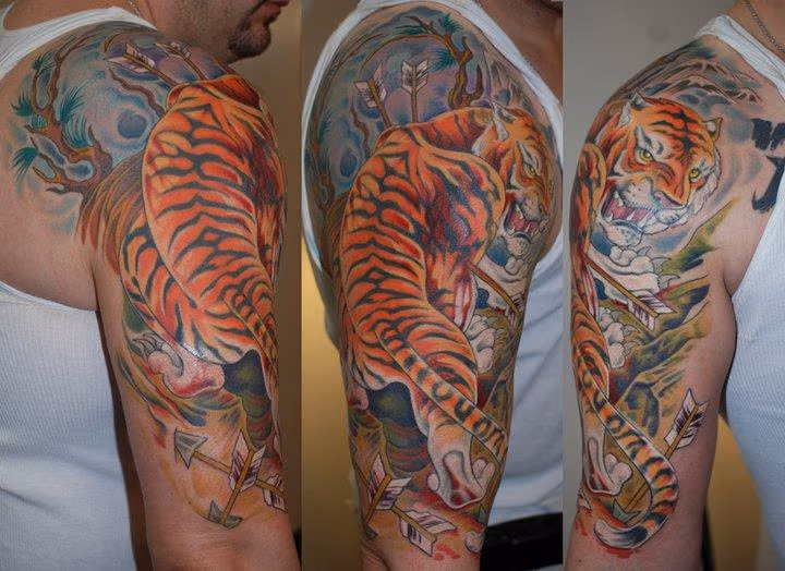 Tiger Climbing