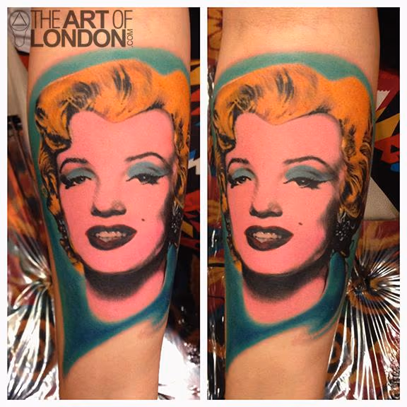 Andy Warhol Marilyn Monroe Tattoo
