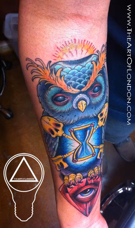 Gnarly Owl Diamond Tattoo