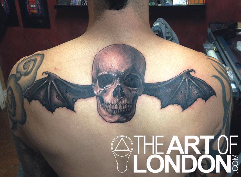 Avenged Sevenfold Death Bat Custom Tattoo