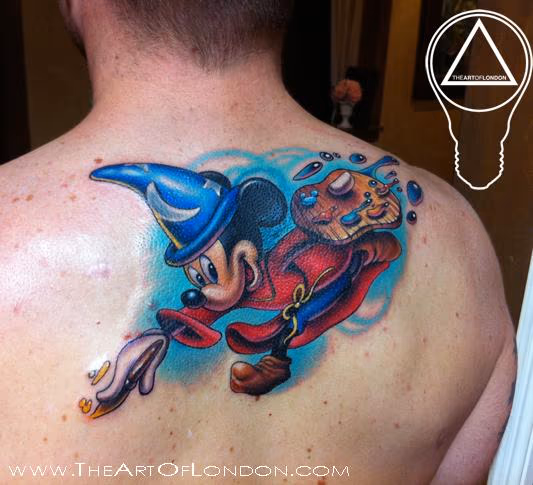 Mickey Mouse Paint Tattoo
