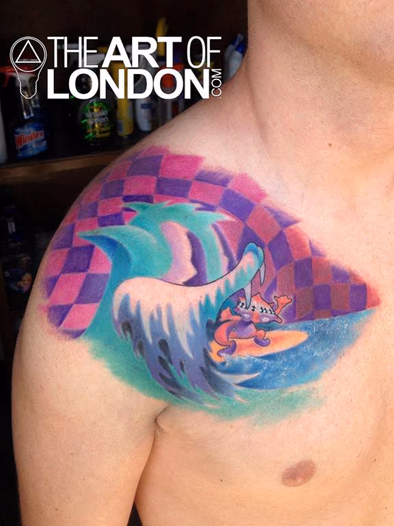 MGMT album art color tattoo
