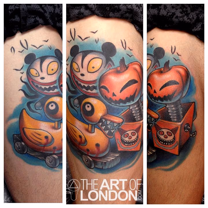 Nightmare Before Christmas Toys Tattoo