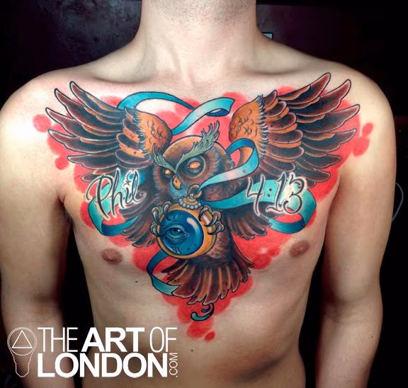 Owl Chest Piece