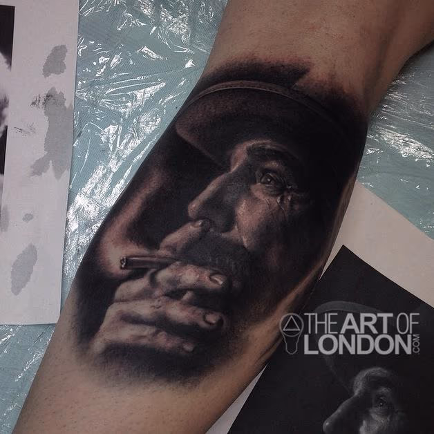 Daniel Plainview Daniel Day Lewis There Will Be Blood Portrait Tattoo