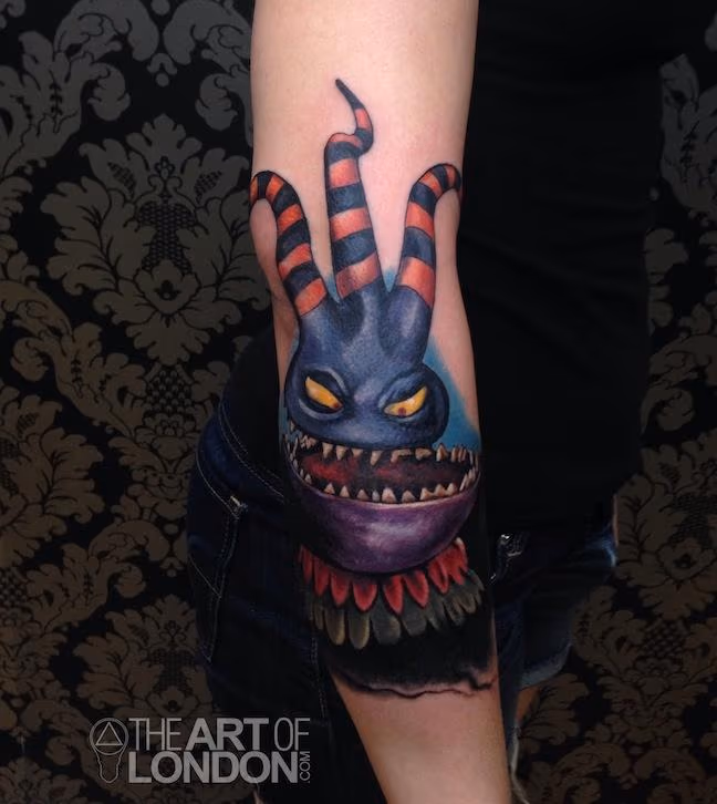 Nightmare Before Christmas Harlequinn Demon Tattoo
