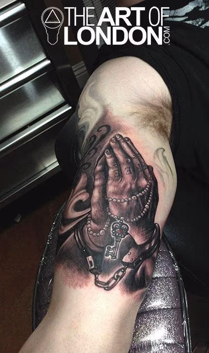 Satirical Praying Hands