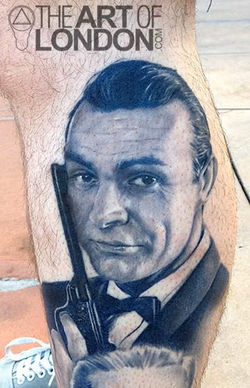 Sean Connery 007 James Bond Portrait
