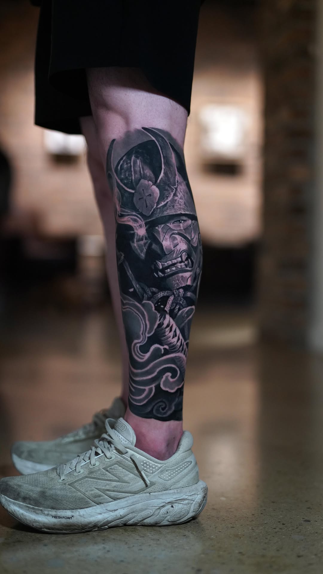 Japanese samurai helmet realism leg sleeve