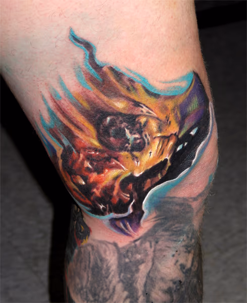 Pastel style skull