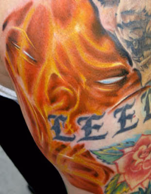 fire skull
