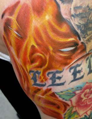 fire skull