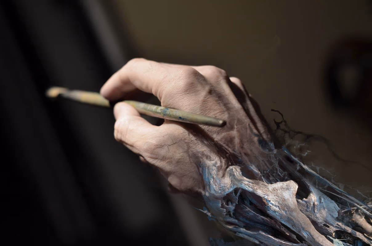 The artist hand