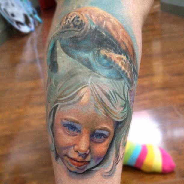 childs portait in progress