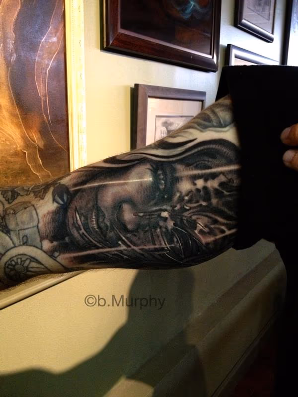 freehand black and grey