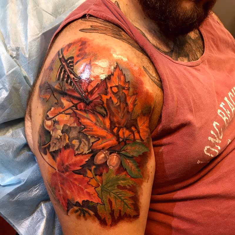 Fall leaves (in progress)