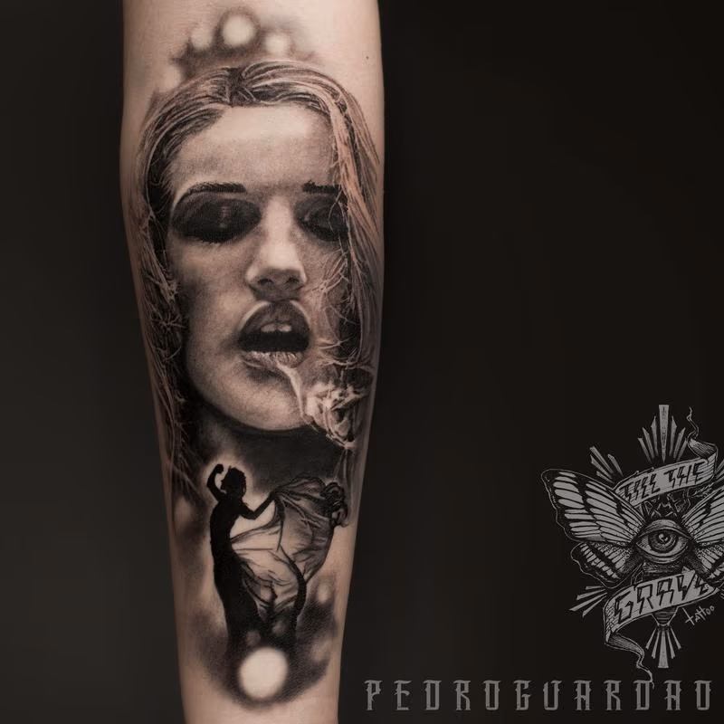 Tattoo done at Oporto tattoo expo. This is a tribute to women from all walks of life.