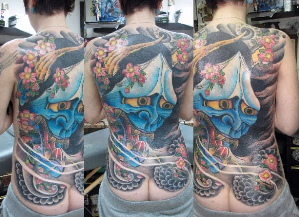Finished picture of the hanya backpiece