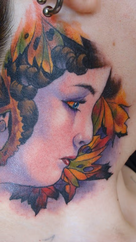 Steam punk autumn girl