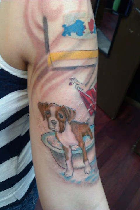 Wet Dog Tattoo