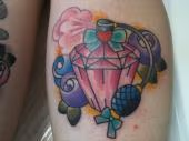 Perfume bottle tattoo