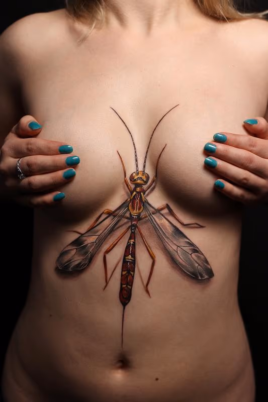Ichneumon Wasp Reverse Chest Piece