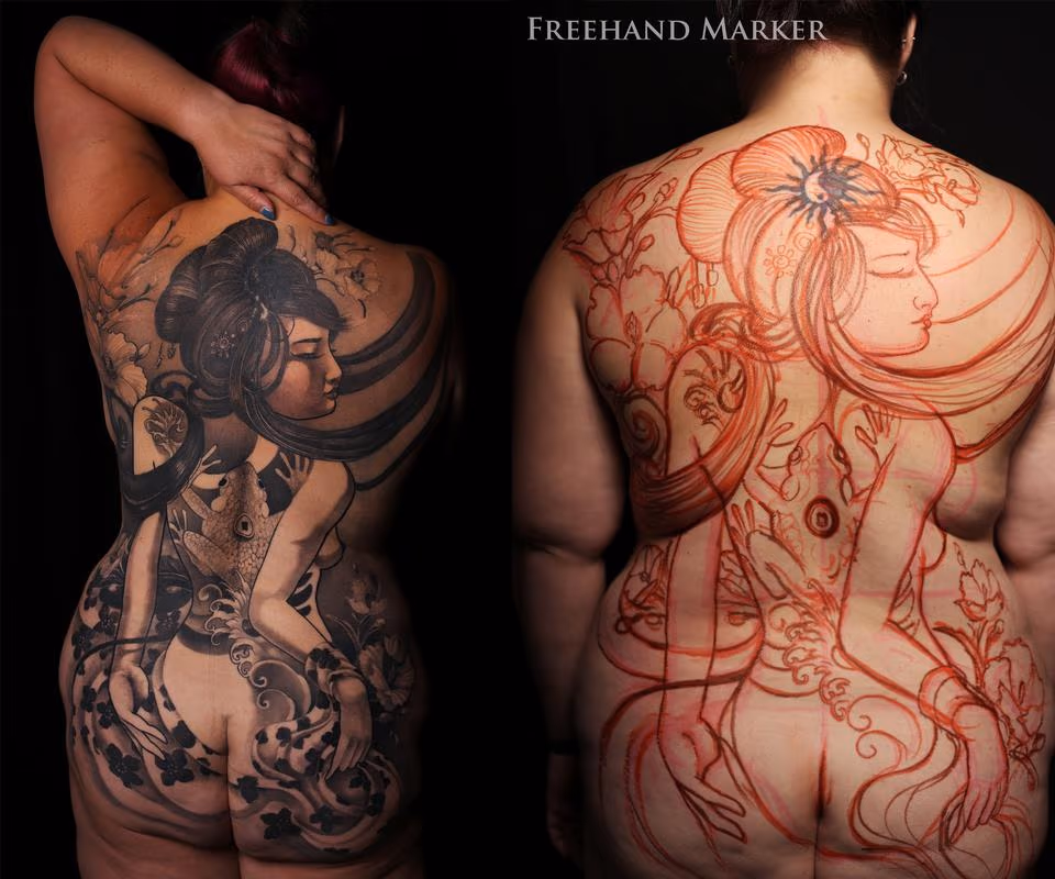 Japanese Woman Full Back
