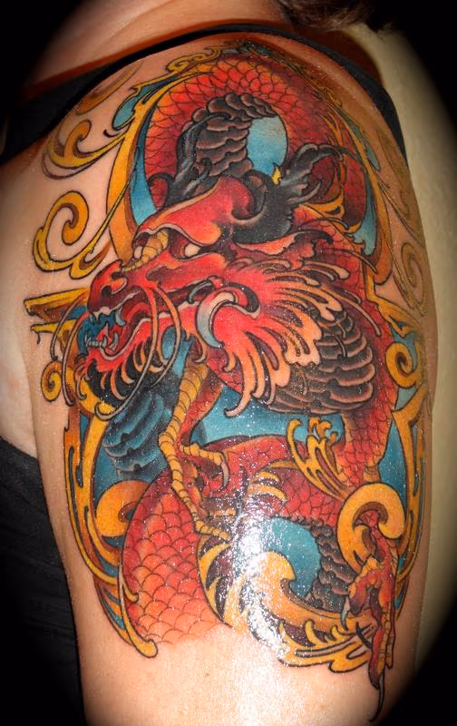 japanese nouveau dragon