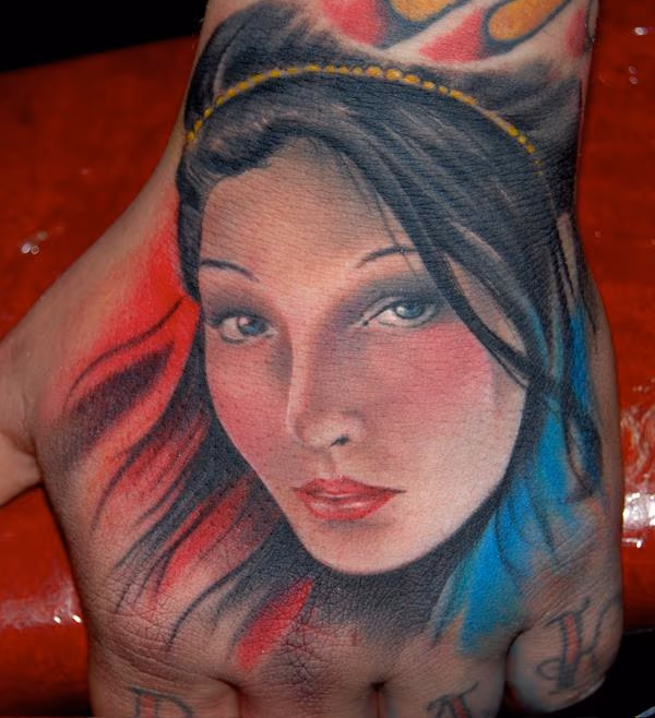 Pinup on hand