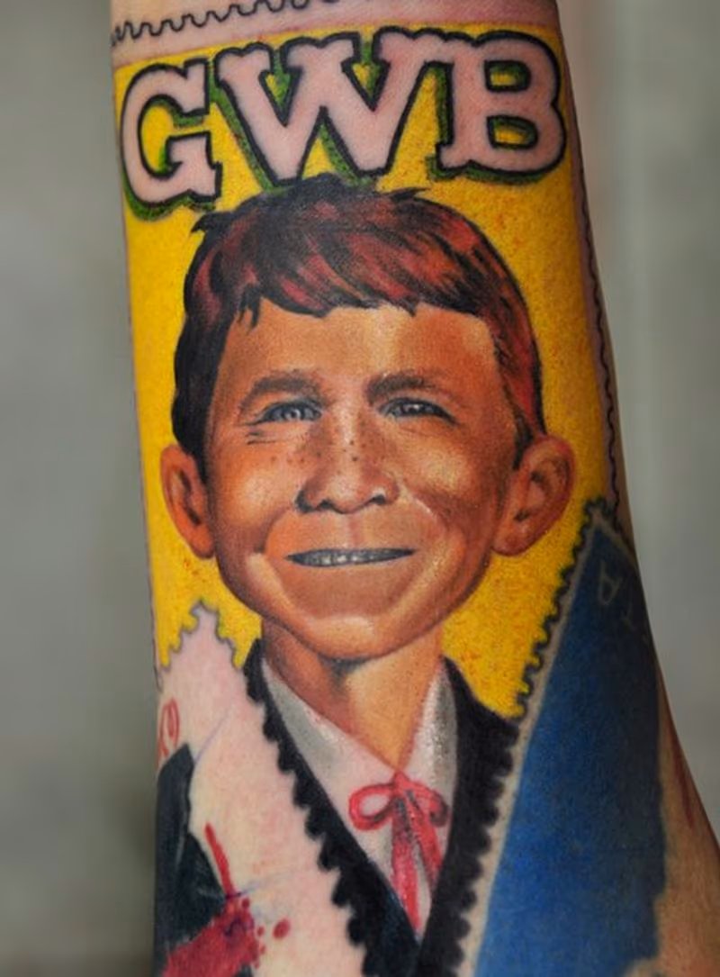 George Bush tattoo