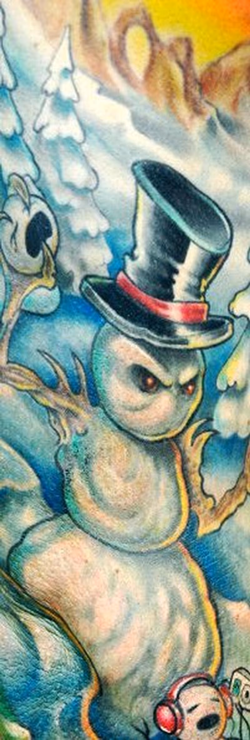 Snowman tattoo
