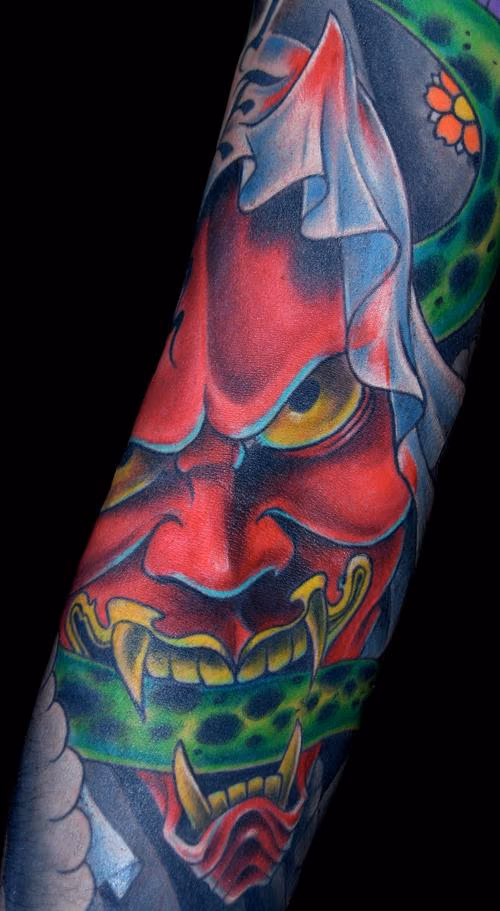 Hanya Mask Tattoo