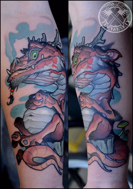 Custom Dragon Tattoo