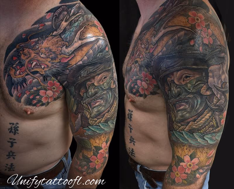 Dragon & Samurai Tattoo