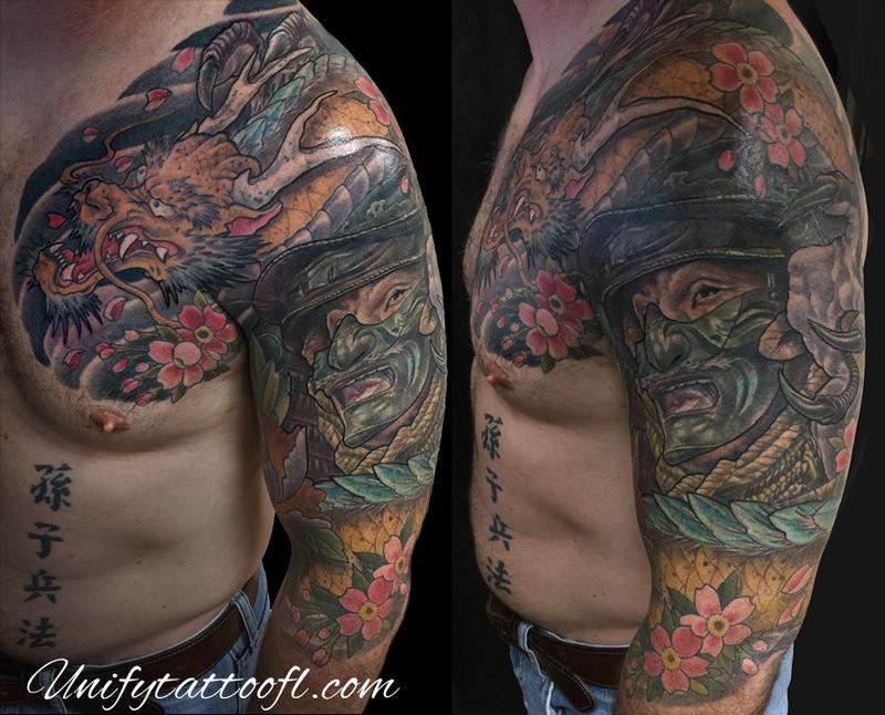 Dragon & Samurai Tattoo