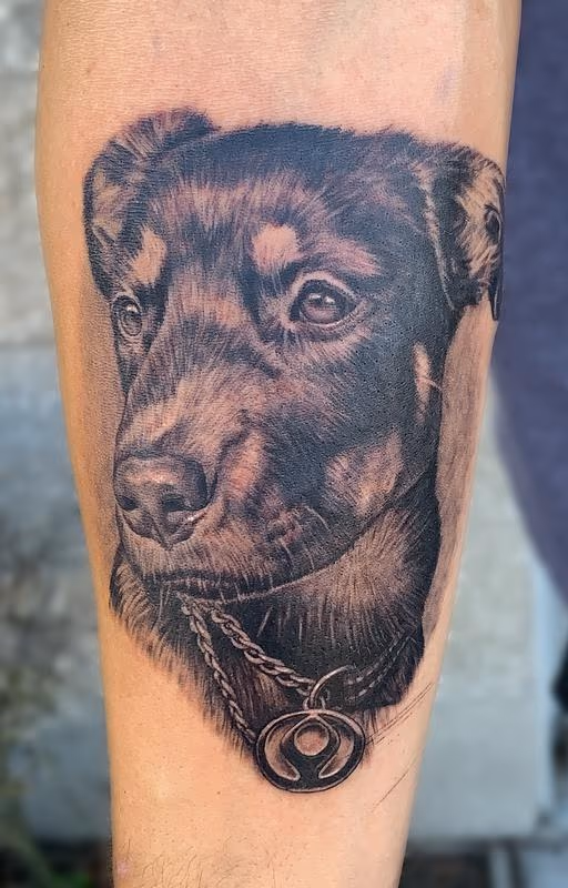 Dog Portrait Tattoo