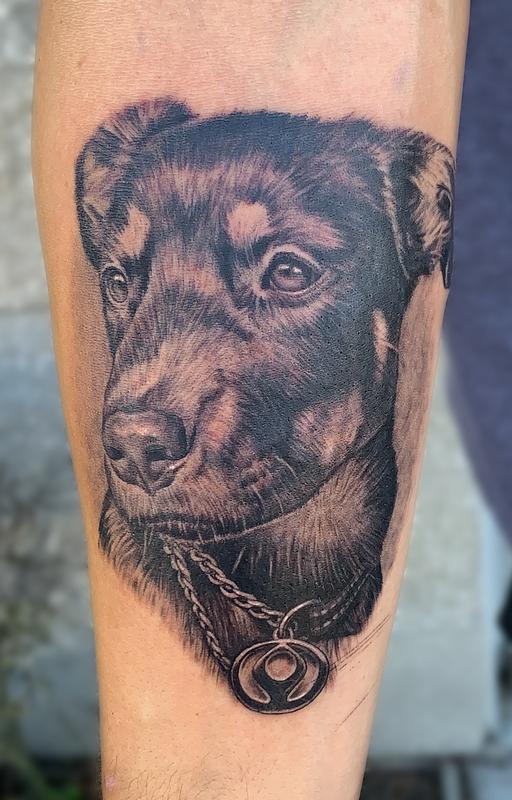 Dog Portrait Tattoo