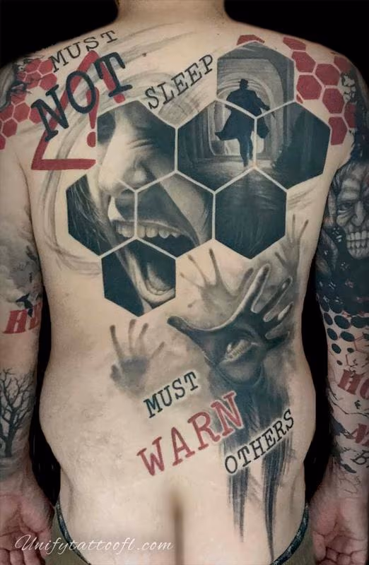 Trash Polka Back Piece