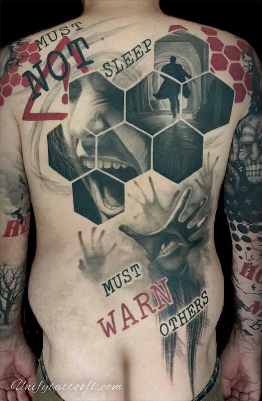 Trash Polka Back Piece