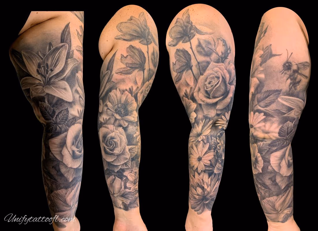Floral sleeve