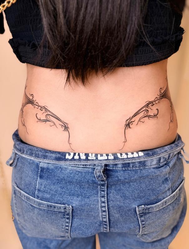 Ornamental Hip Tattoos