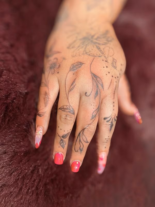 Ornamental Hand Tattoo